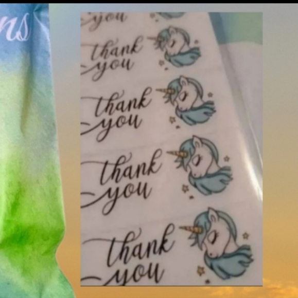 60 Ct Unicorn stickers - Picture 2 of 2